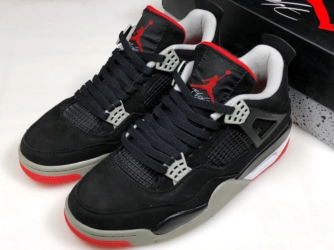 308497-060 4 CEMENT RETRO JORDAN BLACK 0716